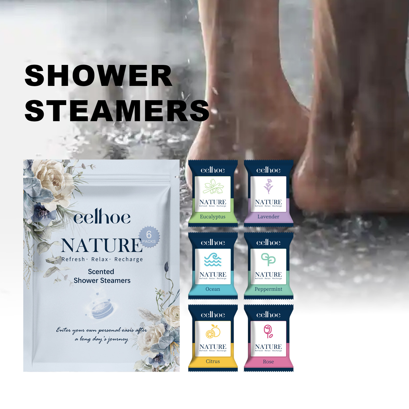 Shower Steamer Tablet - EELHOE Shower Steamer Tablet Nourishing Clean