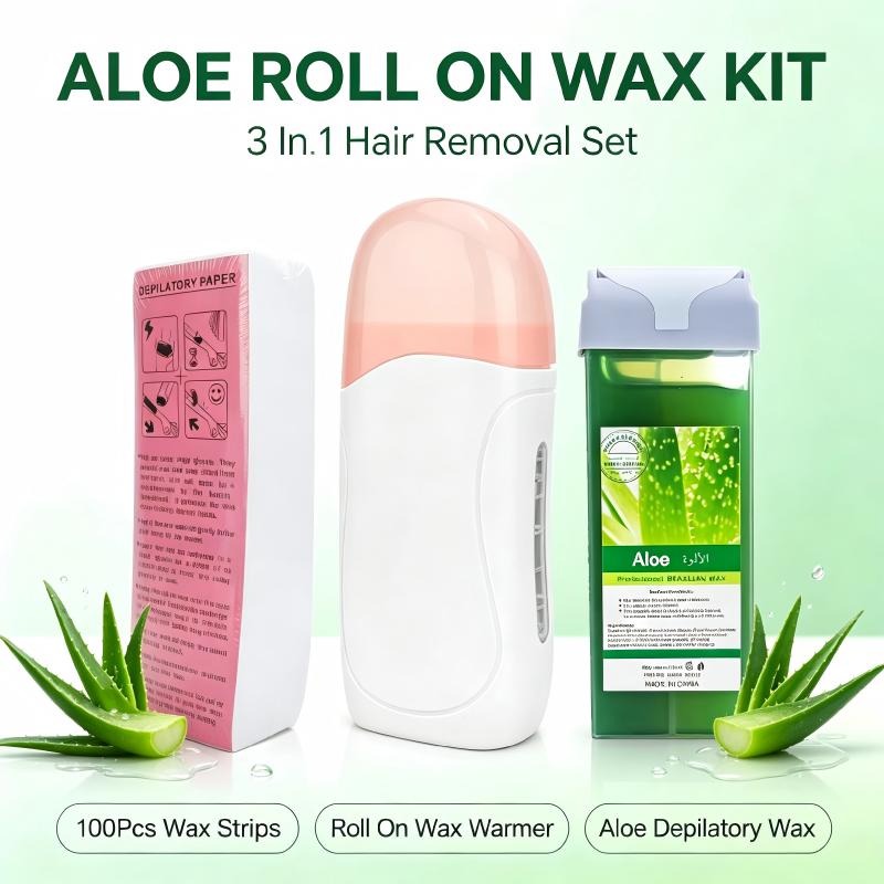 Waxing Kit Home - Portable Roll on Wax Kit Roll