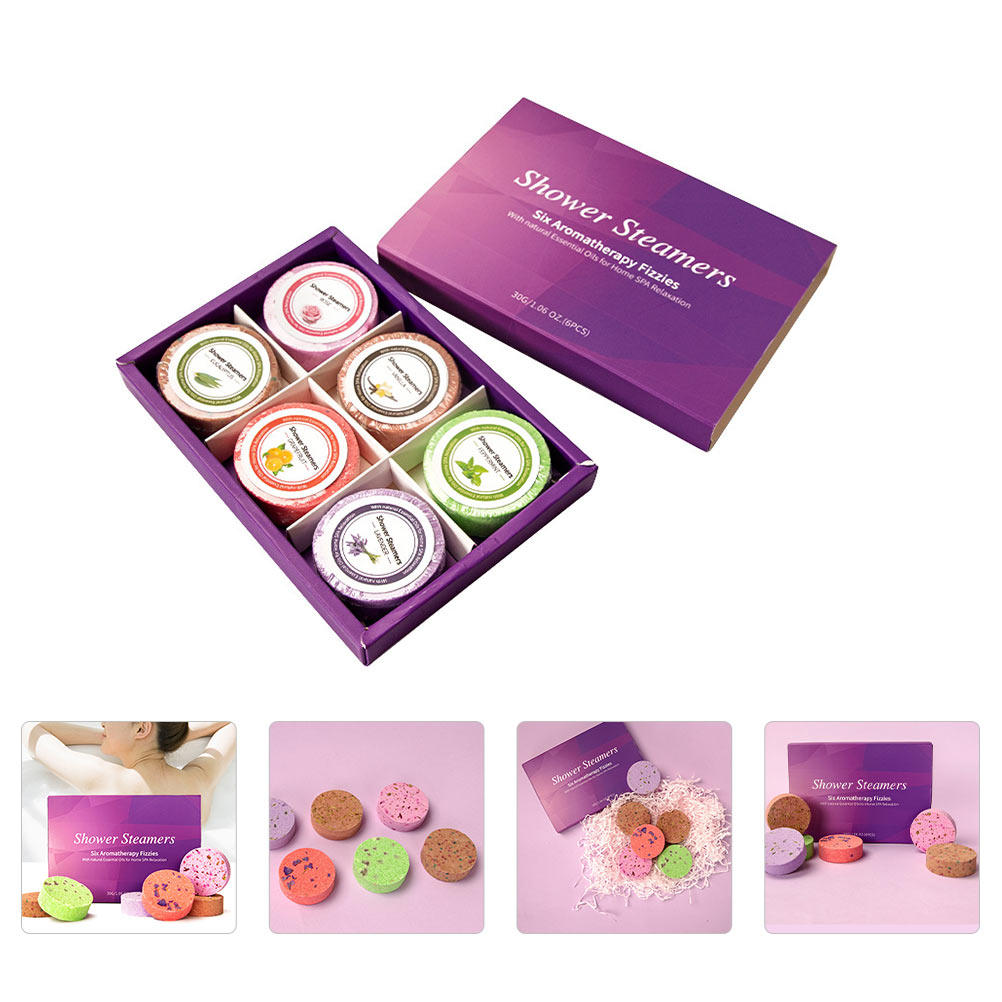 Shower Steamer Tablet - 6Pcs Aroma Bath Tablets Premium Natural