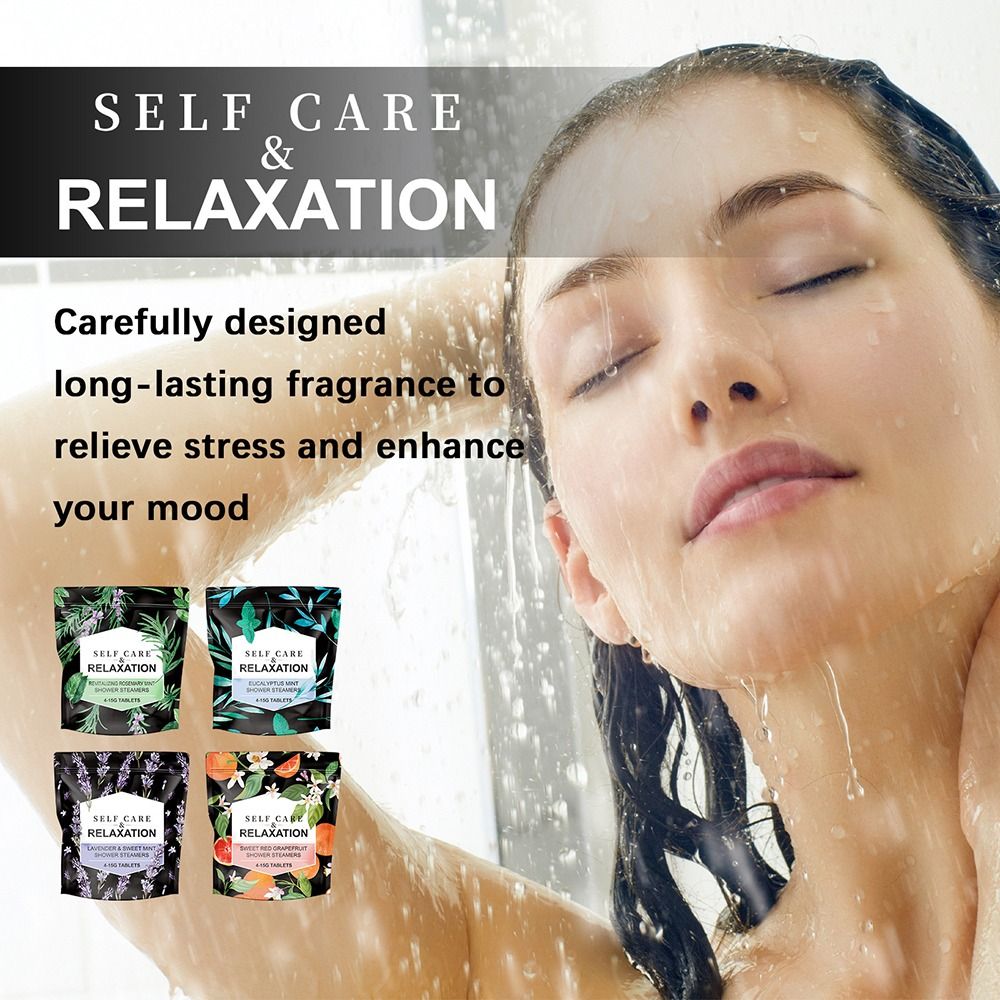 4 Tablets/Pack Self Care Relax - Shower Steamer Tablet ulasan dan harga
