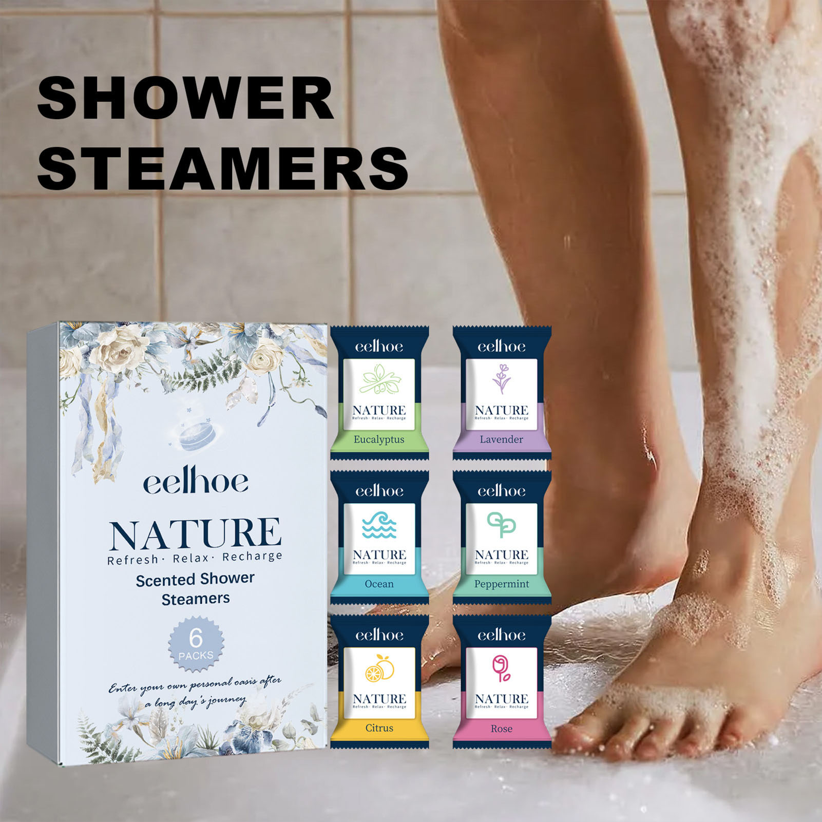 6pcs Aromatherapy Shower Table - Shower Steamer Tablet ulasan dan harga