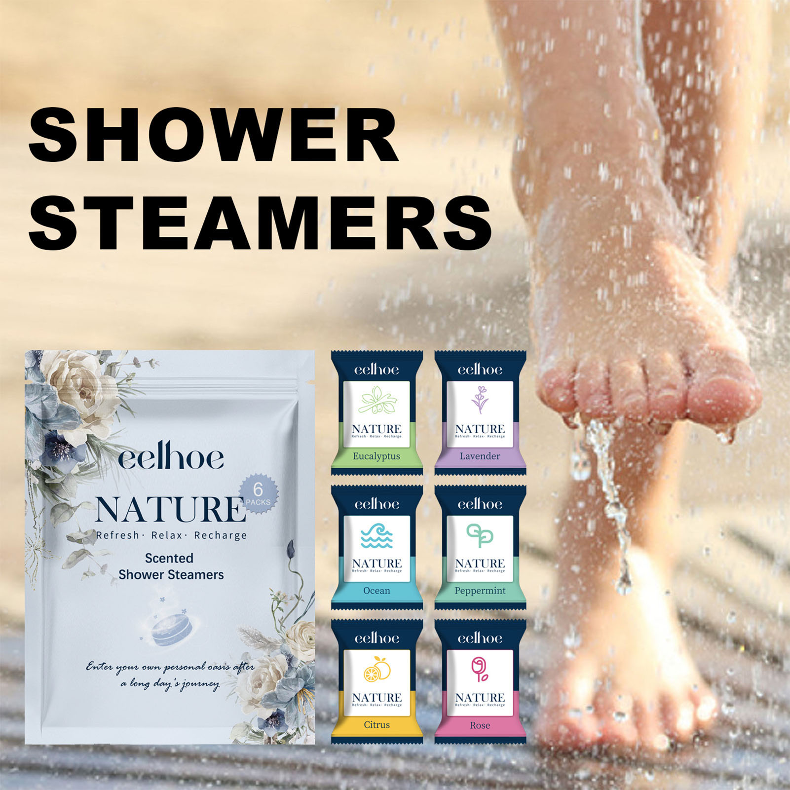 6pcs Aromatherapy Shower Table - Shower Steamer Tablet ulasan dan harga