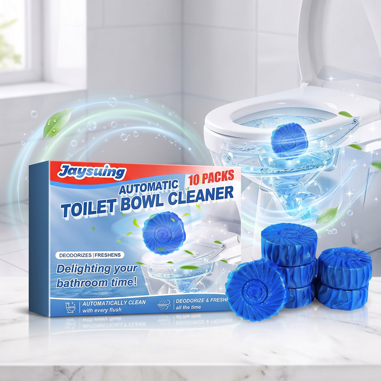 Toilet Bowl Cleaner Blocks Blu - Shower Steamer Tablet ulasan dan harga