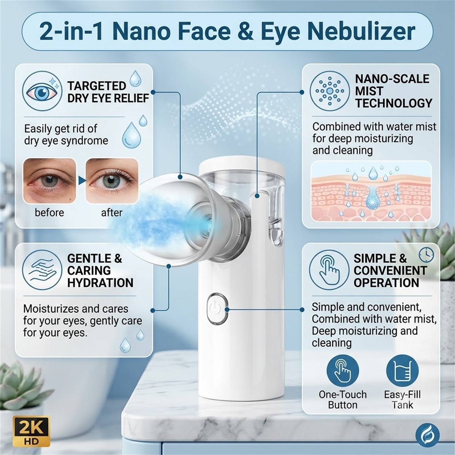 Eye Nano Sprayer Electric Eye  - Facial Steamer Nano ulasan dan harga