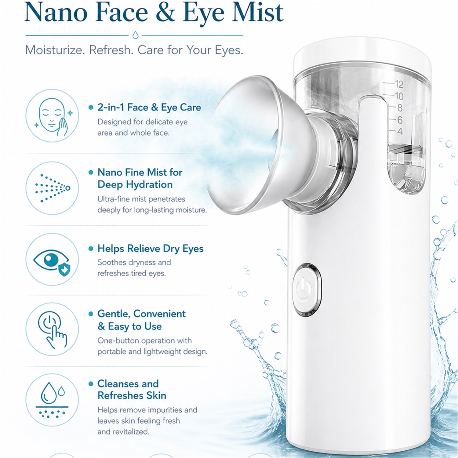 Eye Nano Sprayer Electric Eye  - Facial Steamer Nano ulasan dan harga