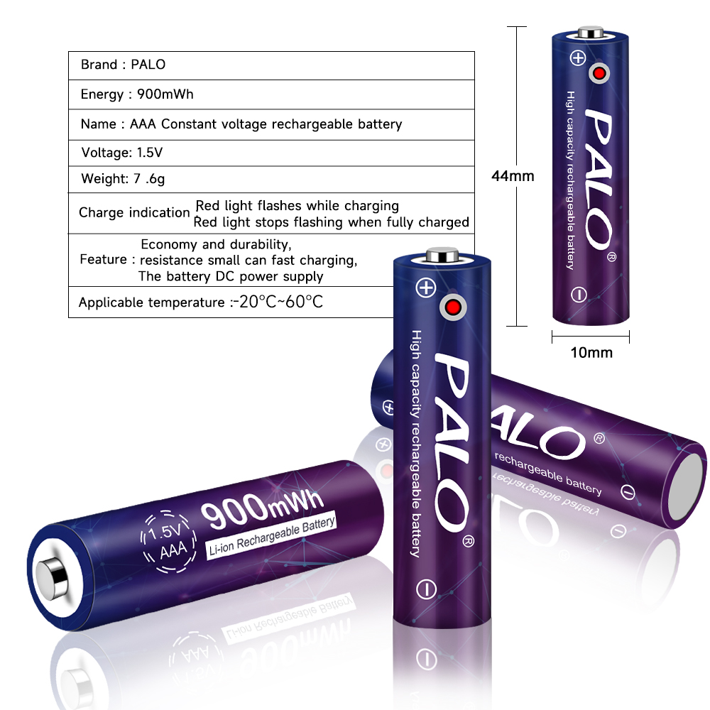 PALO 1.5V 900mWh Li-ion AAA Re - Epilator Wireless ulasan dan harga