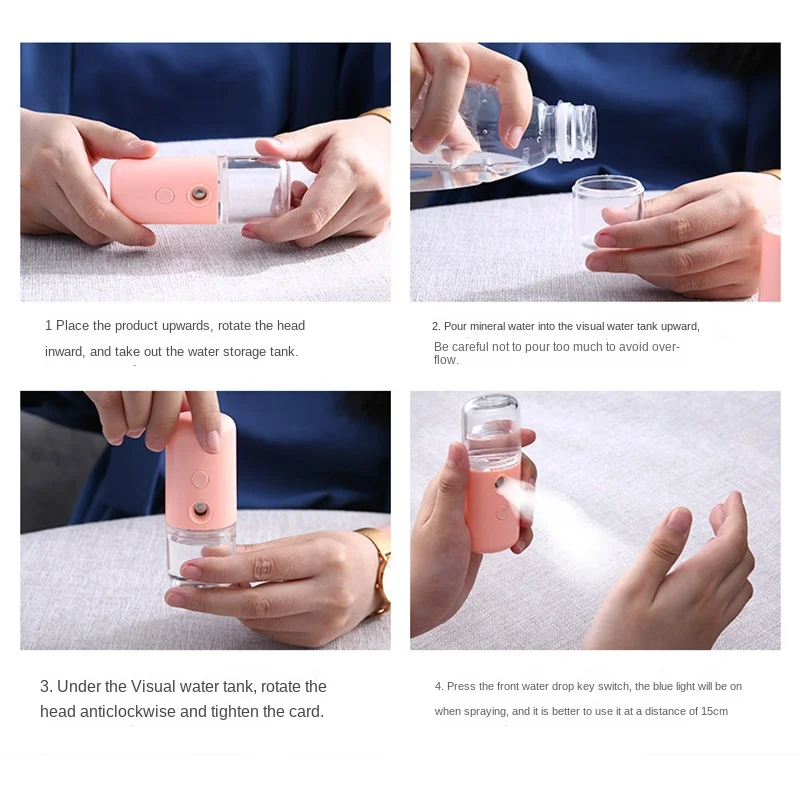 Mini Portable Humidifier Facia - Facial Steamer Nano ulasan dan harga