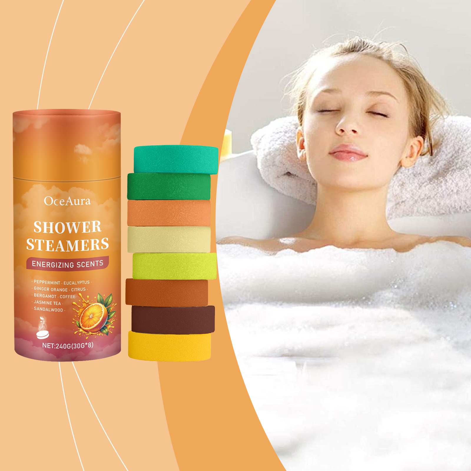 8PCS Shower Steamers Aromather - Shower Steamer Tablet ulasan dan harga