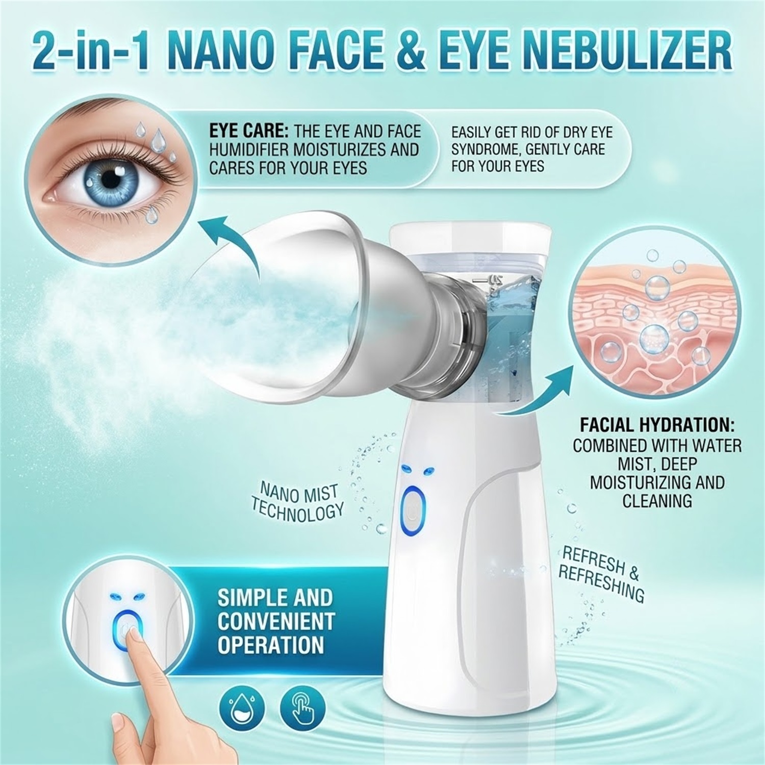Handheld Facial Nano Mister Po - Facial Steamer Nano ulasan dan harga